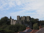SX09711 Roofs of houses and Oystermouth Castle.jpg